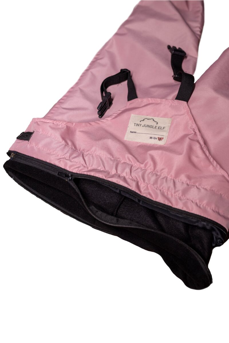 Poları Takılıp Çıkarılabilir Tulum Pembe - Görsel 9